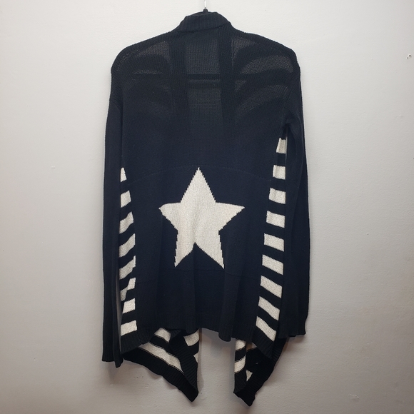 BB Dakota Stripe "you are a Star" Cardigan. Size XS - Picture 2 of 3